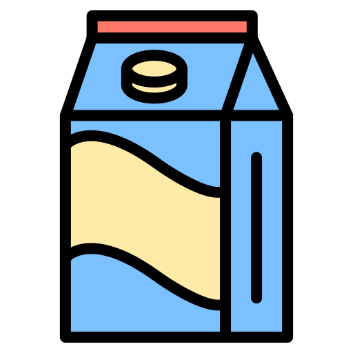 pudełko na mleko Generic color lineal-color ikona