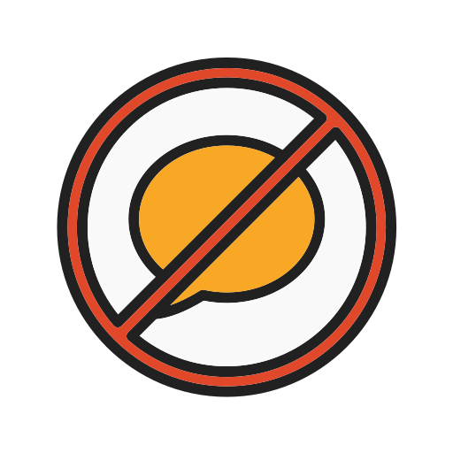 No chat Generic color lineal-color icon