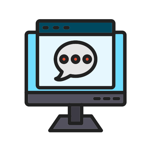 Web chat Generic color lineal-color icon