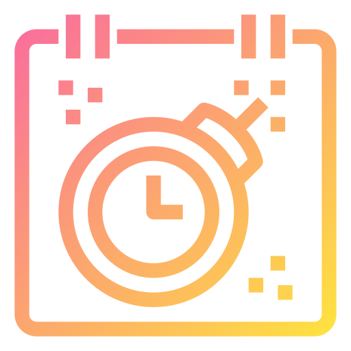 마감 시간 Generic gradient outline icon