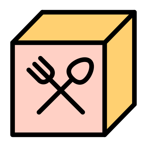 Коробка для еды Generic color lineal-color иконка