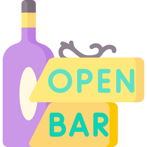 Open bar Special Flat icon