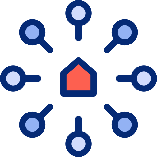 Smarthouse Basic Accent Lineal Color icon