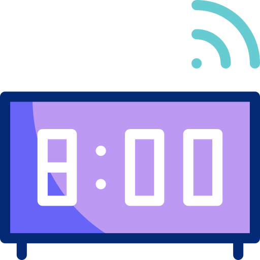 Clock Basic Accent Lineal Color icon