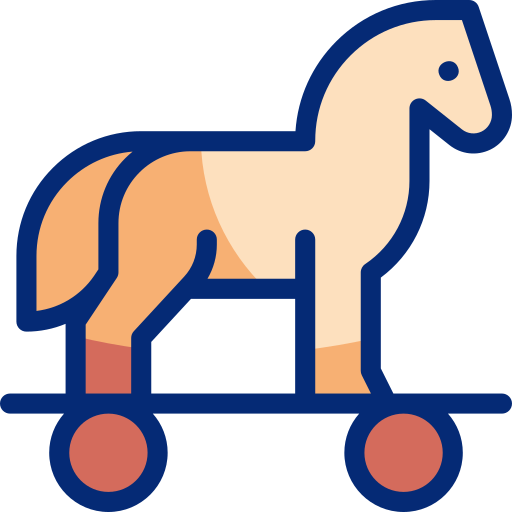 caballo de troya Basic Accent Lineal Color icono
