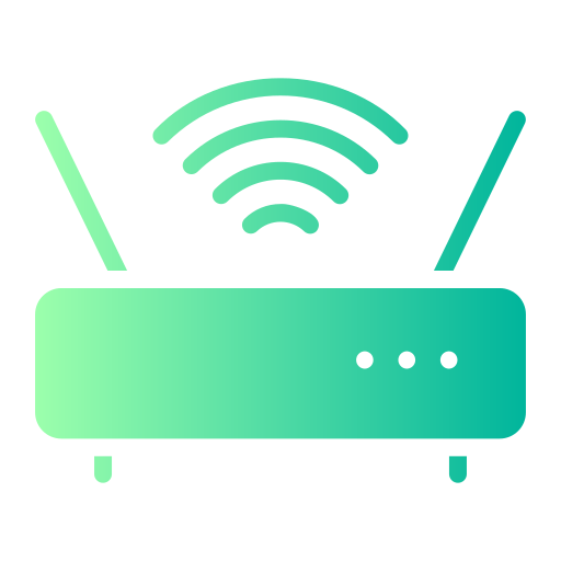 draadloze router Generic gradient fill icoon