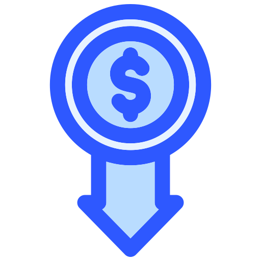 Price down Generic color lineal-color icon