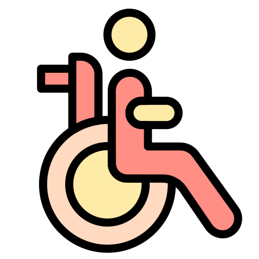 rolstoel Generic color lineal-color icoon