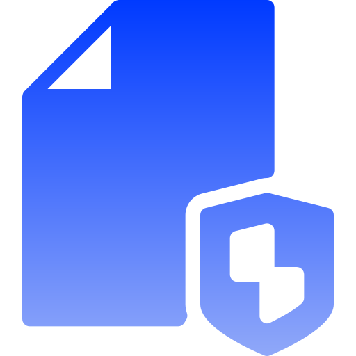 Secure file Generic gradient fill icon