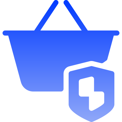 Secure shopping Generic gradient fill icon