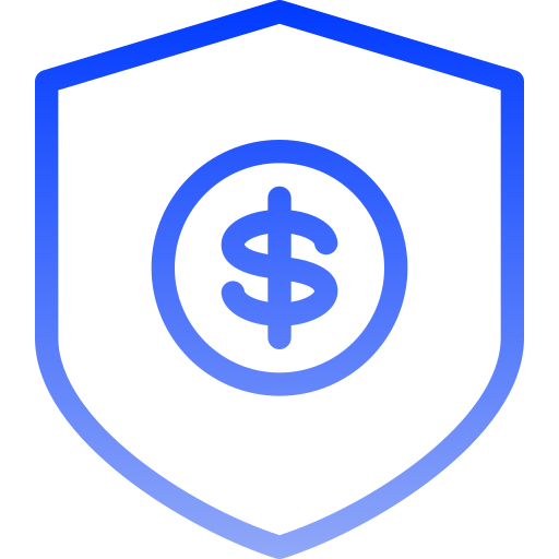 geldbescherming Generic gradient outline icoon