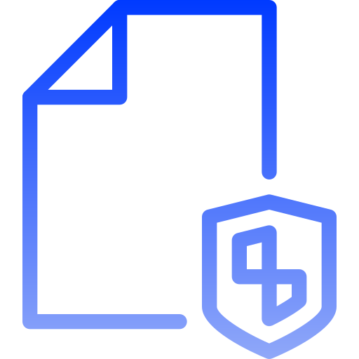 Secure file Generic gradient outline icon