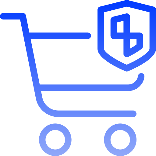 Secure shopping Generic gradient outline icon