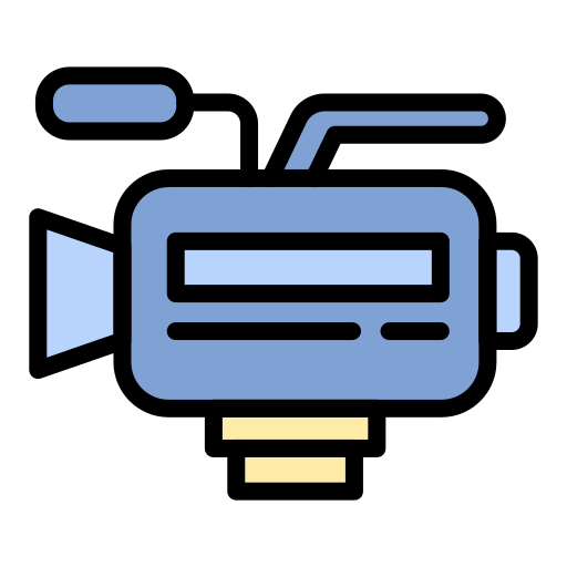 grabadora de vídeo Generic color lineal-color icono