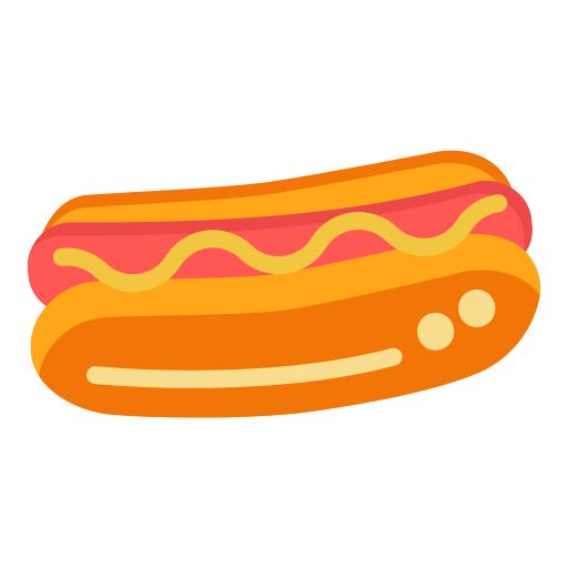 hot dog Generic color fill icona