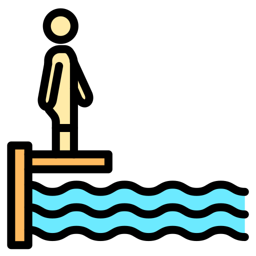 Diving board Generic color lineal-color icon