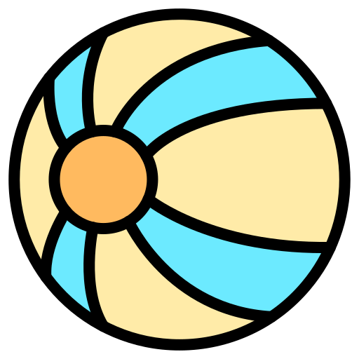 palla di gomma Generic color lineal-color icona