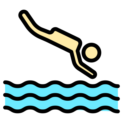 pływanie Generic color lineal-color ikona
