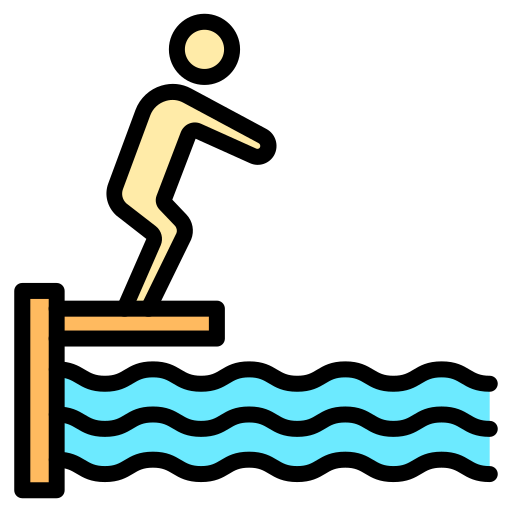 Diving board Generic color lineal-color icon