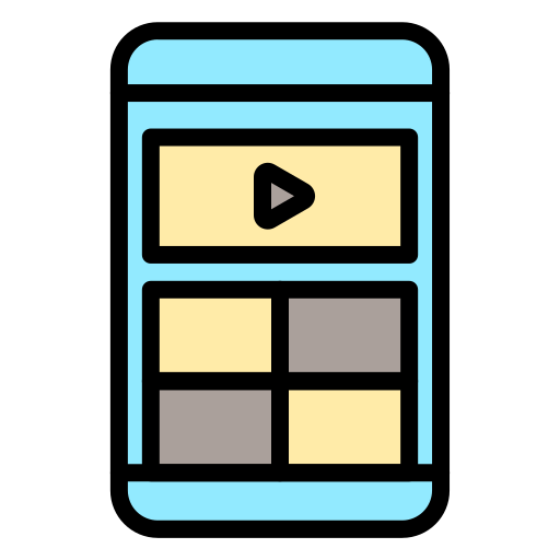 Video learning Generic color lineal-color icon