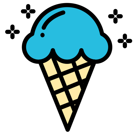 Ice cream cone Generic color lineal-color icon