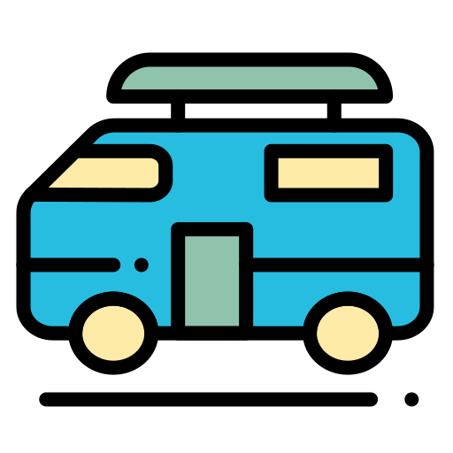 furgoneta camper Generic color lineal-color icono