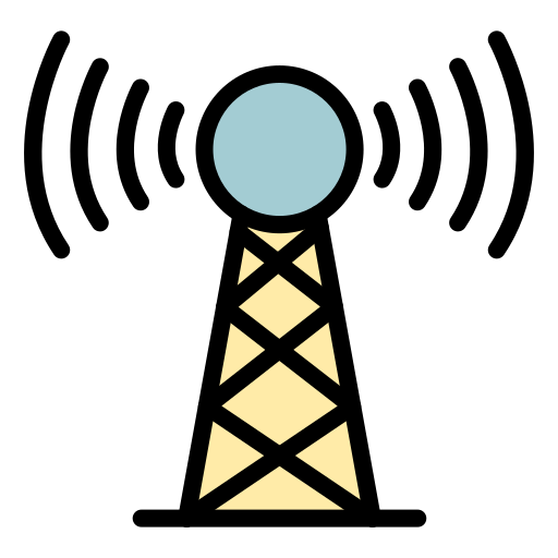 señal de la torre Generic color lineal-color icono
