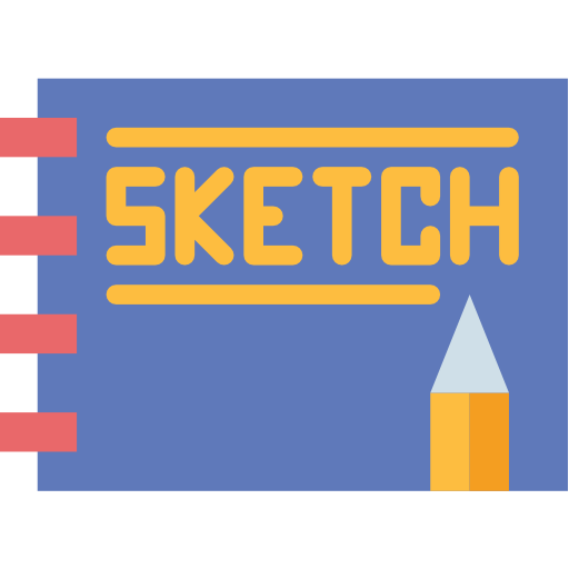 Sketchbook Smalllikeart Flat icon