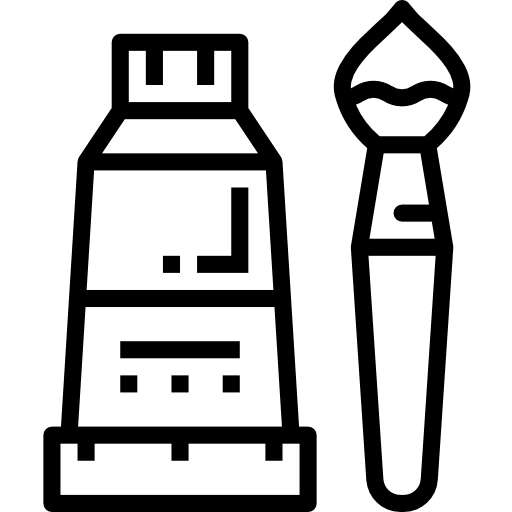페인트 튜브 Smalllikeart Lineal icon
