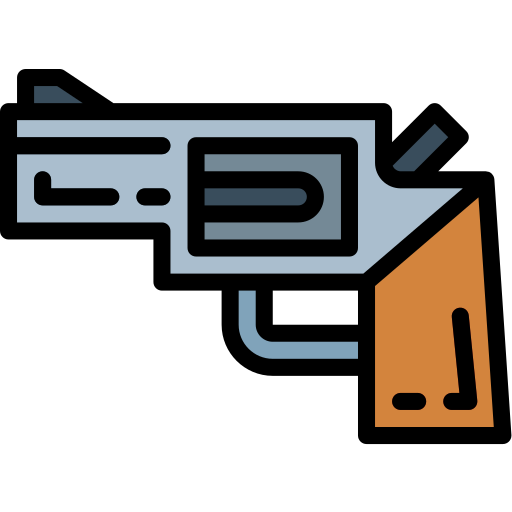 revolver Smalllikeart Lineal Color icon