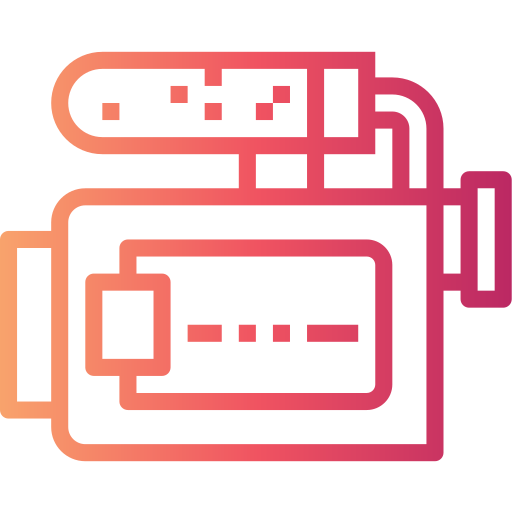 câmera de vídeo Smalllikeart Gradient Ícone