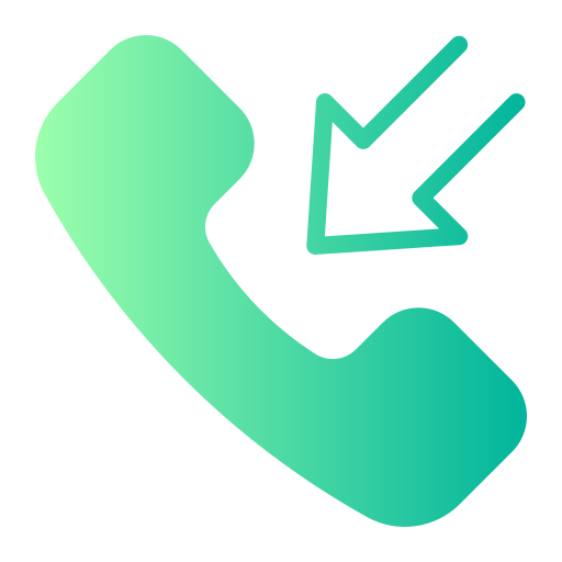Incoming call Generic gradient fill icon