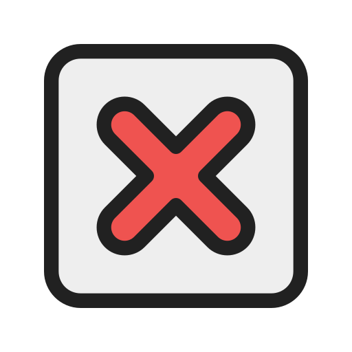 Reject Generic color lineal-color icon