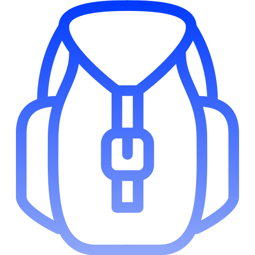 Camp bag Generic gradient outline icon