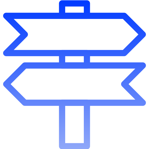 segnale stradale Generic gradient outline icona