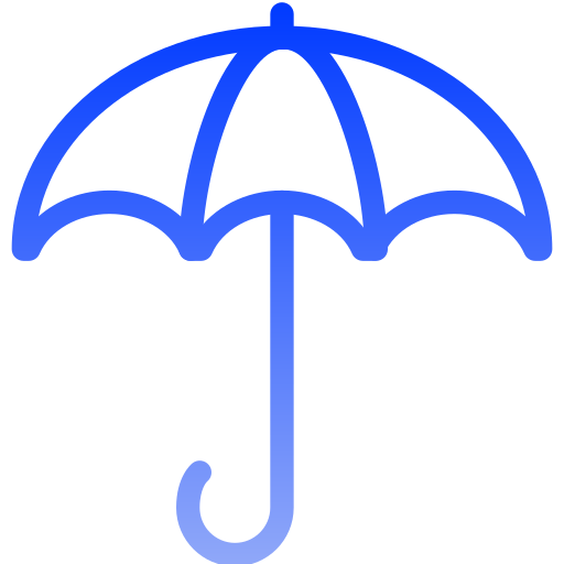 Umbrella Generic gradient outline icon