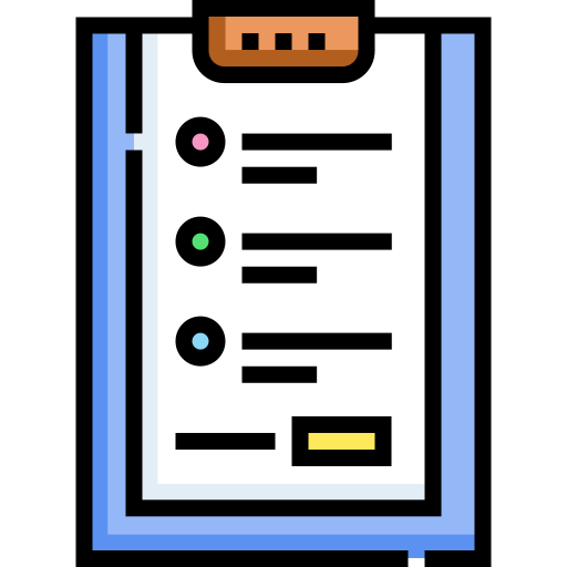 lista di controllo Detailed Straight Lineal color icona