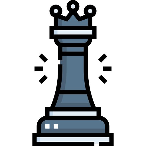 Шахматная фигура Detailed Straight Lineal color иконка
