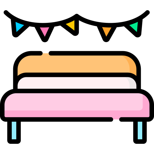 Sleepover party Special Lineal color icon