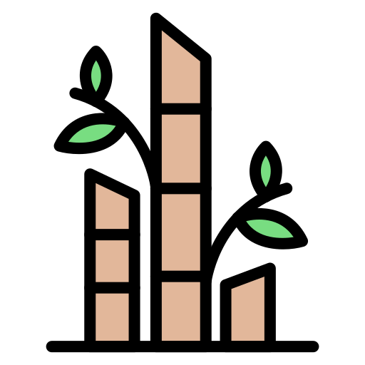 Árboles Generic color lineal-color icono
