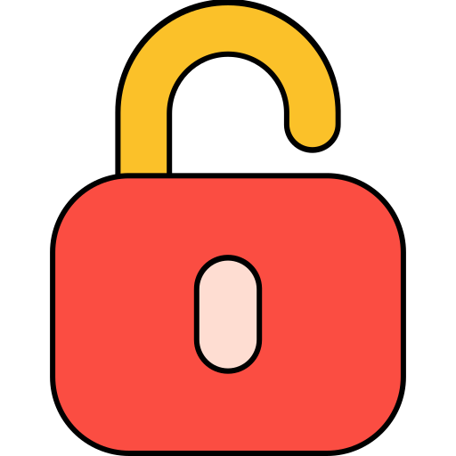 Unlock Generic color lineal-color icon