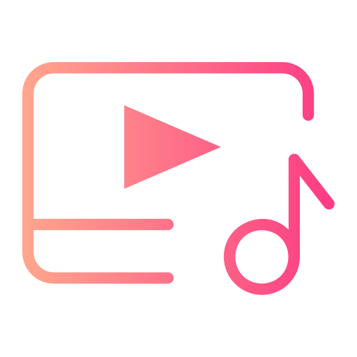 video Generic gradient fill icon