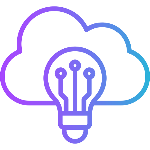 cloud intelligence Generic gradient outline icon