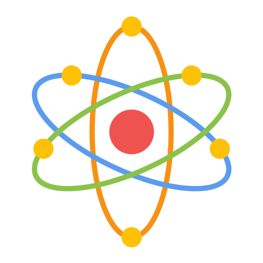 물리학 Generic color fill icon