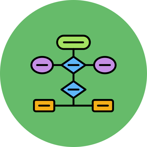 diagramma di flusso Generic color lineal-color icona