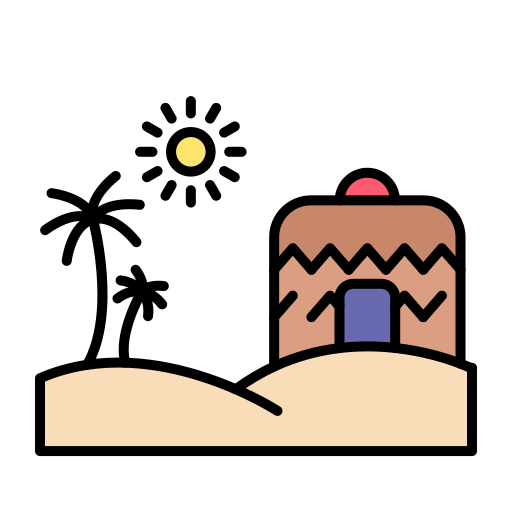 砂漠 Generic color lineal-color icon