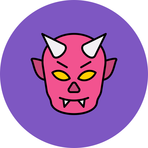 demon Generic color lineal-color ikona