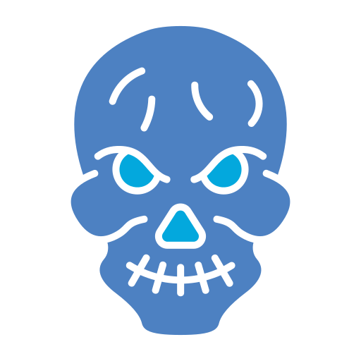 czaszka Generic color fill ikona