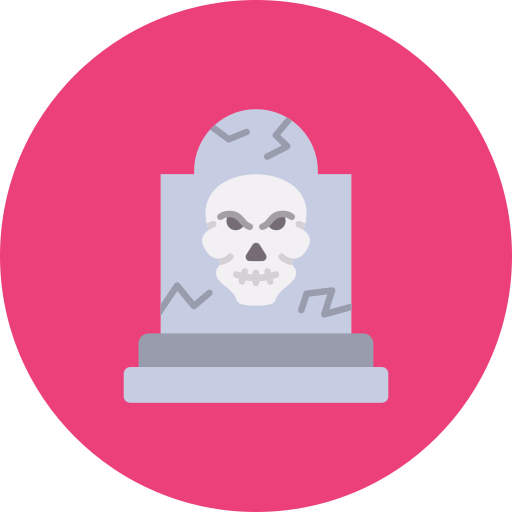 Headstone Generic color fill icon