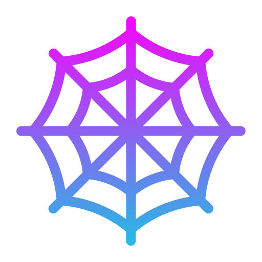 spinnenweb Generic gradient fill icoon
